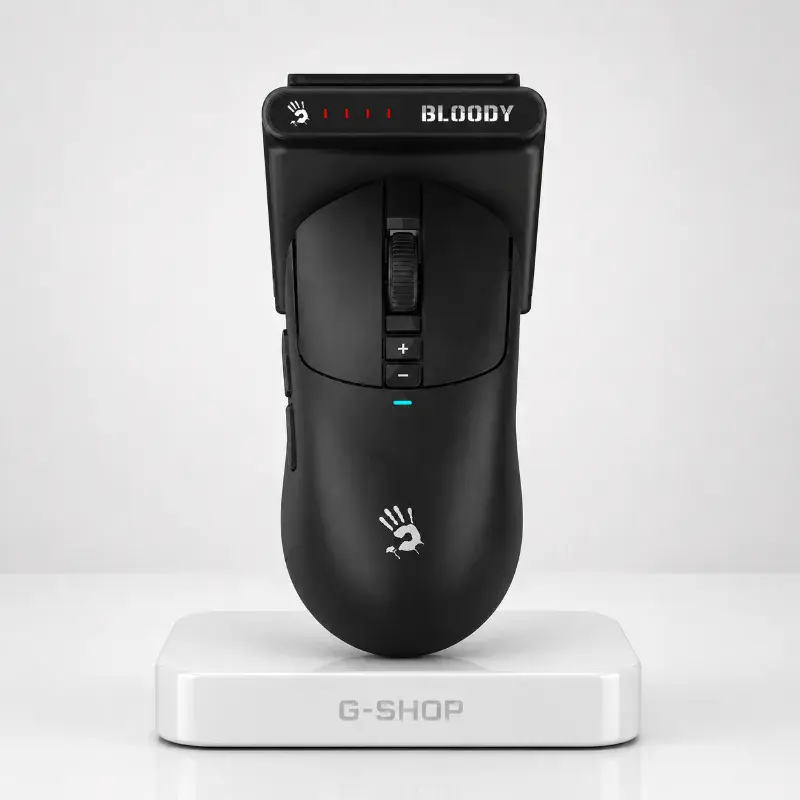 A4TECH BLOODY R72 ULTRA DUO WAVELINK DUAL WIRELESS GAMING MOUSE 2.4GHz / USB DOCK BLACK