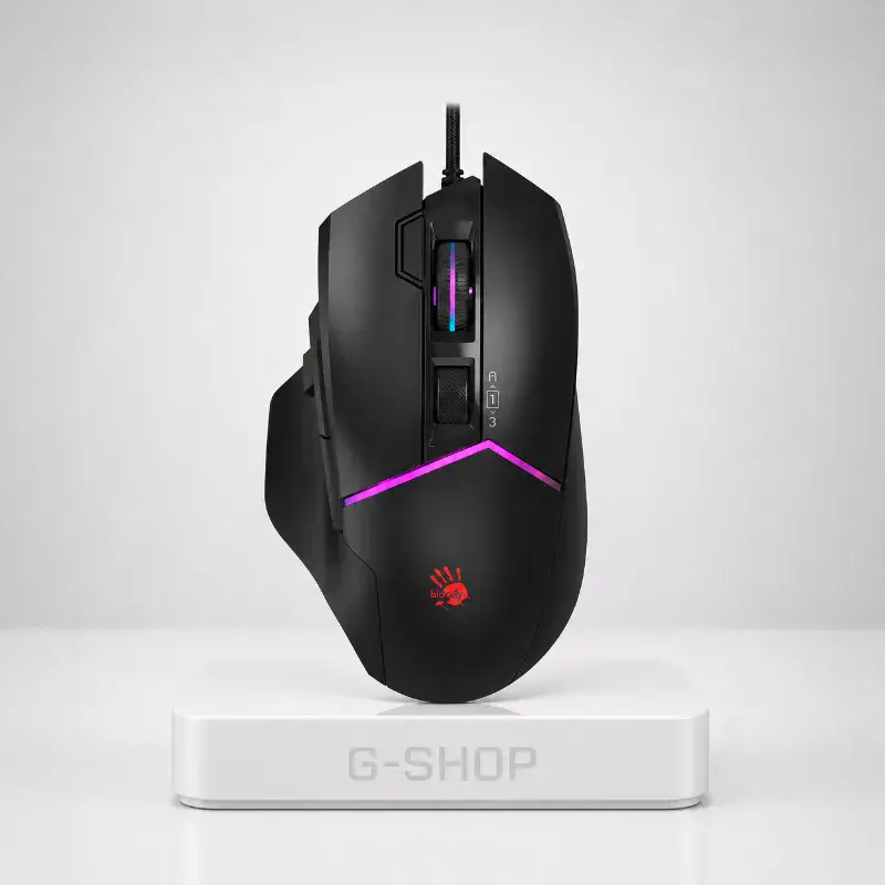 A4TECH BLOODY W95 ULTRA GAMING MOUSE STONE BLACK RGB EXTRA FIRE ACTIVE USB