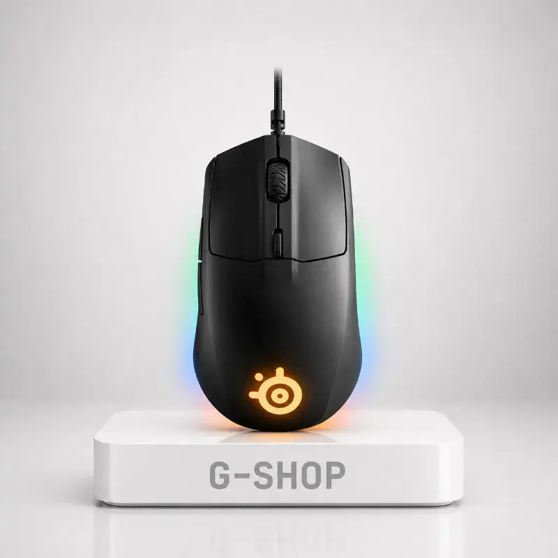 SteelSeries Rival 3 Gaming Mouse, 8500dpi 6 button, USB,BLACK